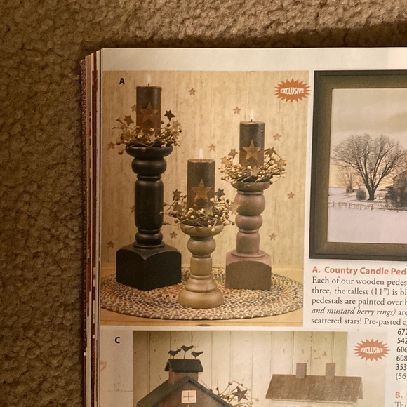 Country House Candle Pedestal’s - Picture 3 of 6